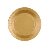 Platos de Papel Dorado 17,5 cm 10 ud