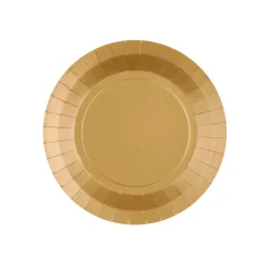 Platos de Papel Dorado 17,5 cm 10 ud
