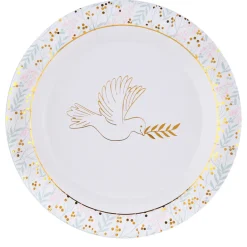 Platos de Papel Gold Ceremony 22 cm - 10 ud