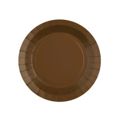 Platos de Papel Marrón 17,5 cm 10 ud