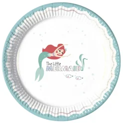 Platos de Papel Princesas Disney Ariel Under the Sea 8 ud