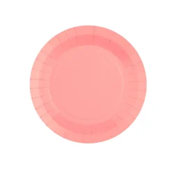 Platos de Papel Rosa 17,5 cm 10 ud