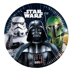 Platos de Papel Star Wars 19,5 cm 8 ud