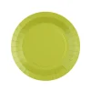 Platos de Papel Verde Kiwi 18 cm 10 ud