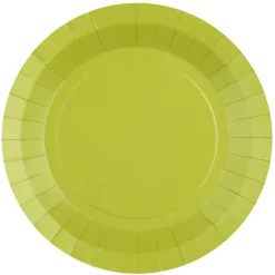 Platos de Papel Verde Kiwi 22,5 cm 10 ud