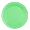 Platos de Papel Verde Menta 22,5 cm 10 ud