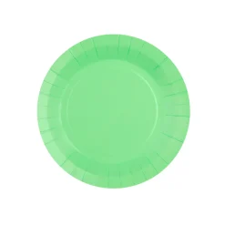 Platos de Papel Verde Menta 17,5 cm 10 ud