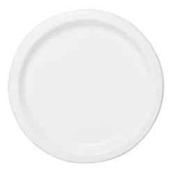 Platos Ecológicos de Papel Blanco 23 cm – Pack 16 uds