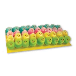 Pollitos Decorativos de Colores 5 cm - 4 ud
