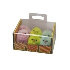Pollitos de Pascua Multicolor 6 ud