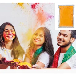 Polvo Holi Naranja 200 g - para Fiestas y Eventos