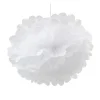 Pompón Color Blanco 25 cm