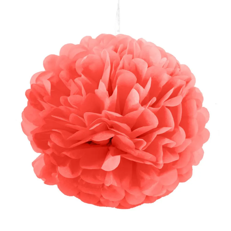 Pompón Color Rojo 25 cm