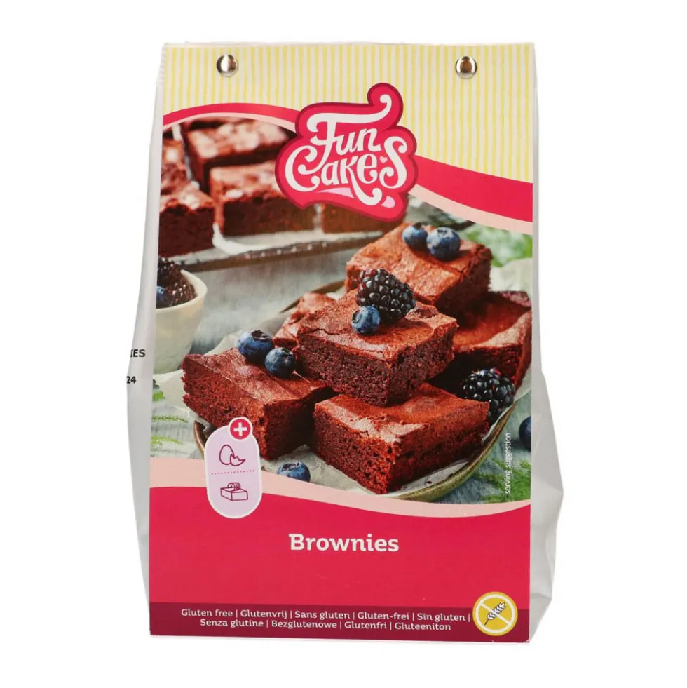 Preparado para Brownies Sin Gluten 500 gr - FunCakes