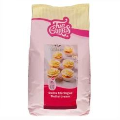 Preparado para Buttercream de Merengue Suizo 4 Kg - Funcakes