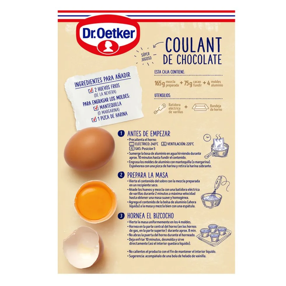 Preparado para Coulant de Chocolate 240 gr