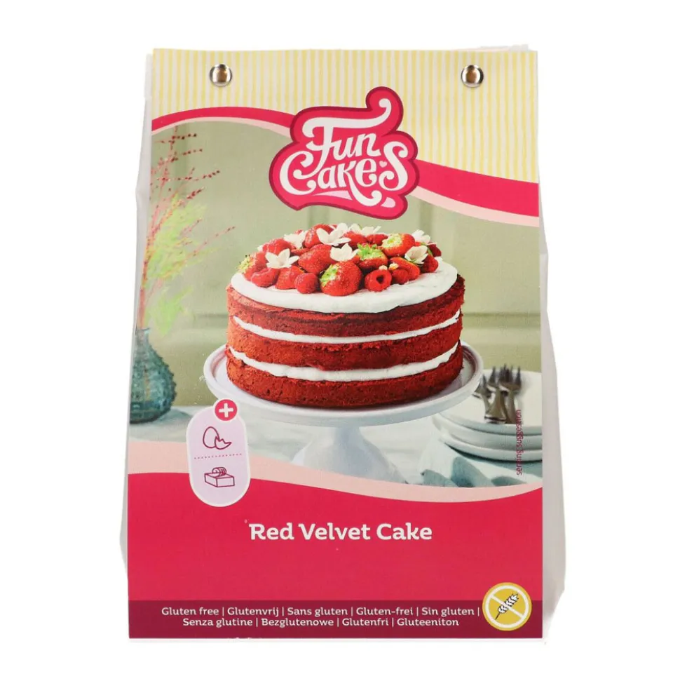 Preparado para Red Velvet Sin Gluten 400 gr - FunCakes