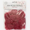 Pétalos de Rosa Color Rojo Oscuro 144 ud