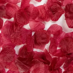 Pétalos de Rosa Color Rojo Oscuro 144 ud
