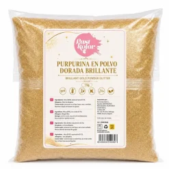 Purpurina Comestible en Polvo Dorada Brillante 1 Kg - Pastkolor
