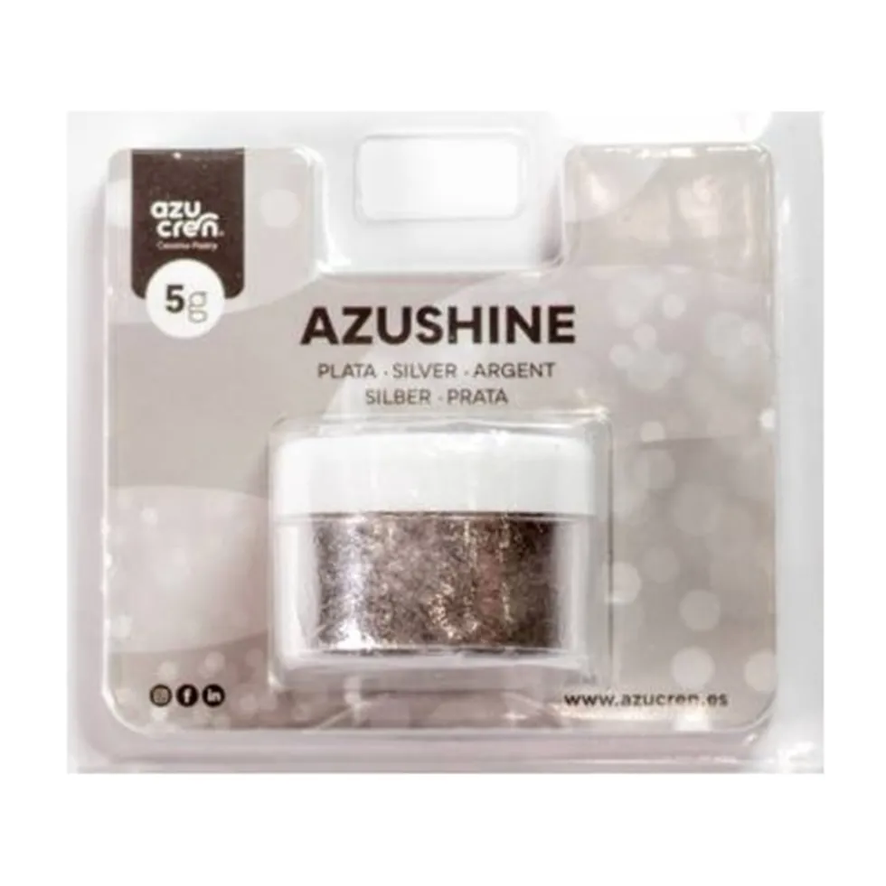 Purpurina Comestible Plata 5 gr - Azucren
