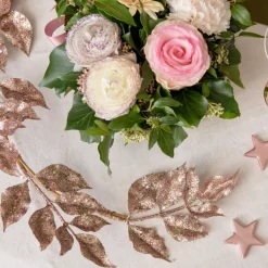 Rama Decorativa Oro Rosado Brillante 80 cm