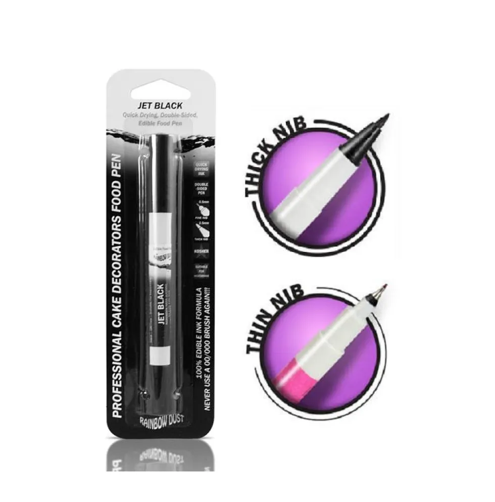 Rotulador Comestible Doble Punta Negro