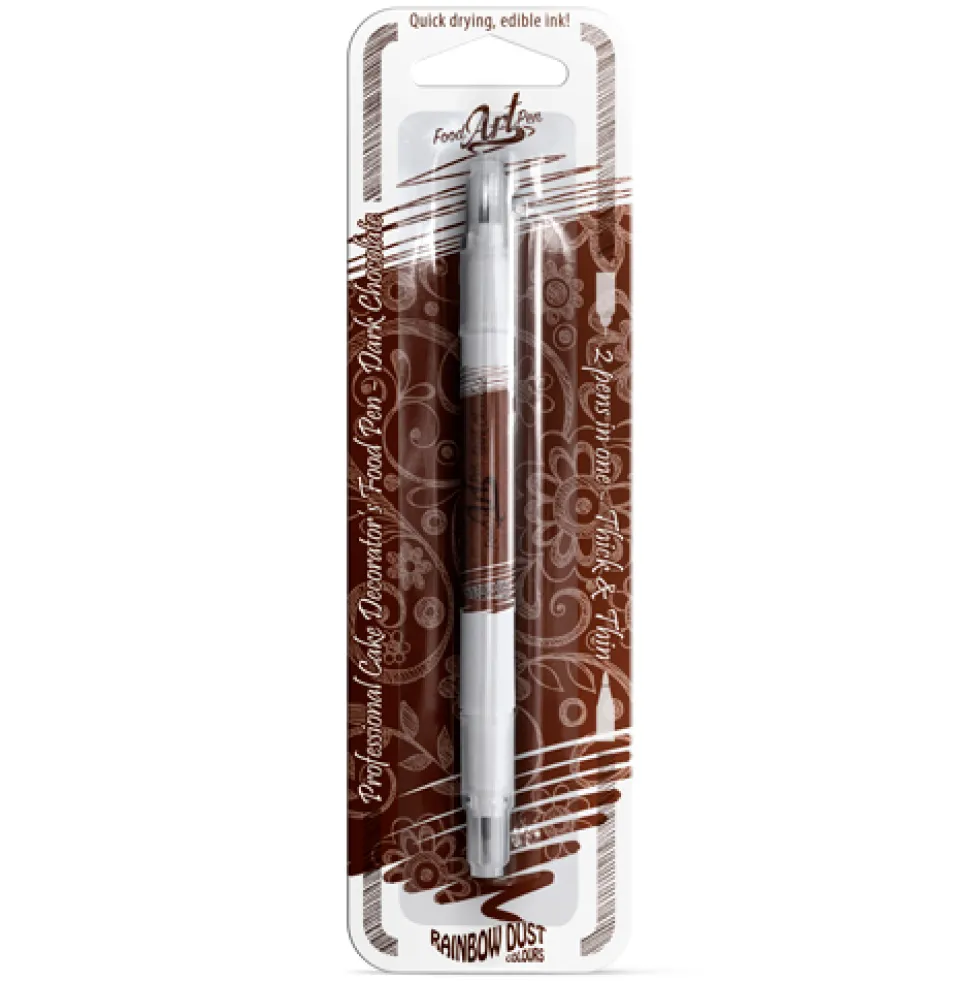 Rotulador Comestible Doble Punta Chocolate Oscuro