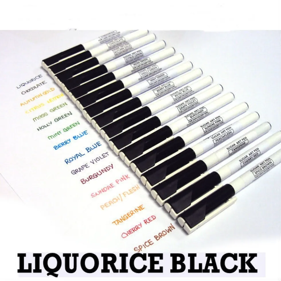 Rotulador comestible Sugarflair Negro Regaliz