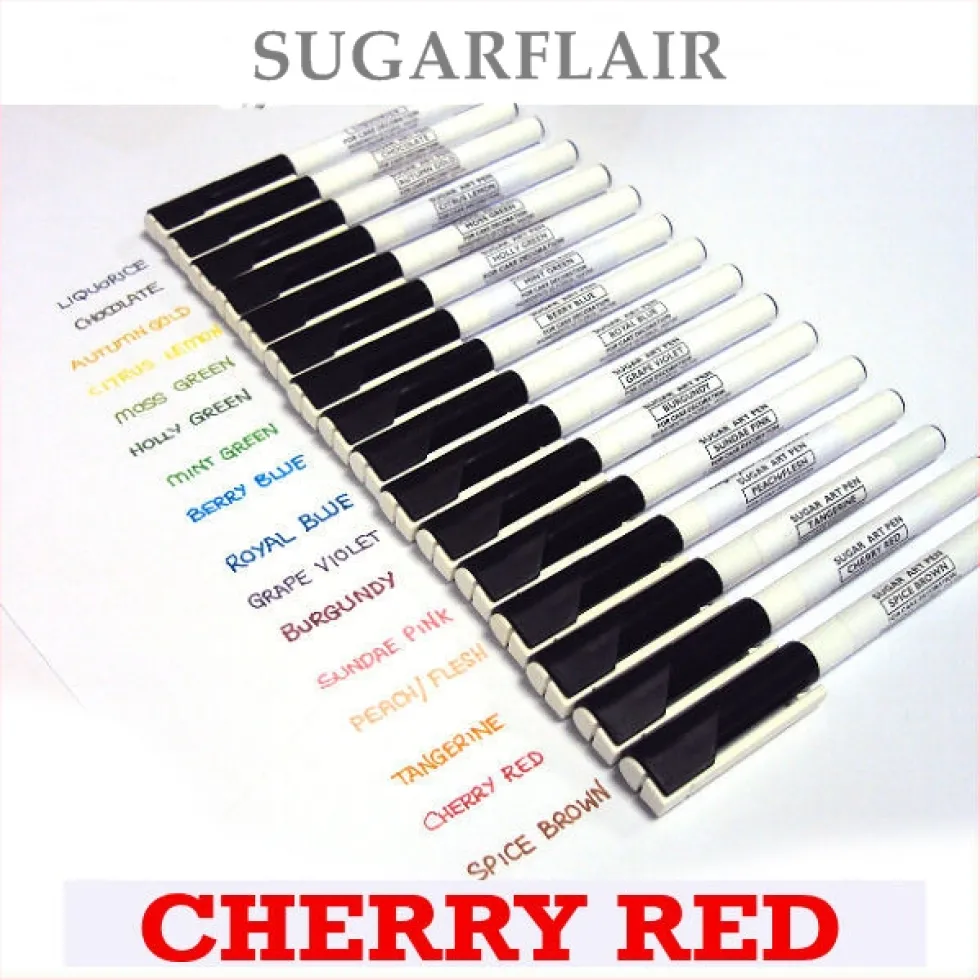 Rotulador comestible Sugarflair color Cereza