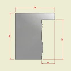 Scraper alisador de acero balaustre N1