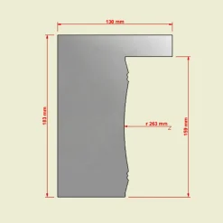 Scraper alisador de acero balaustre N2
