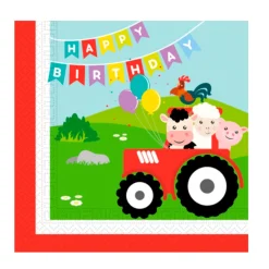 Servilletas de Papel Animales de la Granja 20 ud