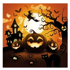 Servilletas de Papel Calabaza Halloween 12 ud