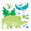 Servilletas de Papel Pequeñas Dinosaurio Azul y Verde 16 ud