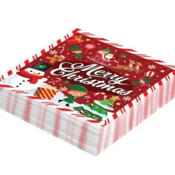 Servilletas Merry Christmas, 16.5 x 16.5 cm - 20 uds
