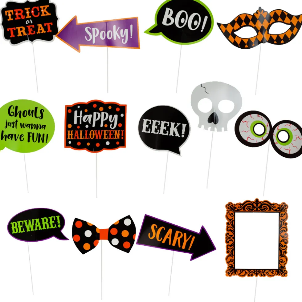 Set 13 Accesorios para Photocall Halloween