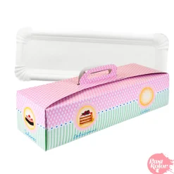 Set Bandeja Blanca + Caja para Brazo de Gitano - 45,5 x 14 cm