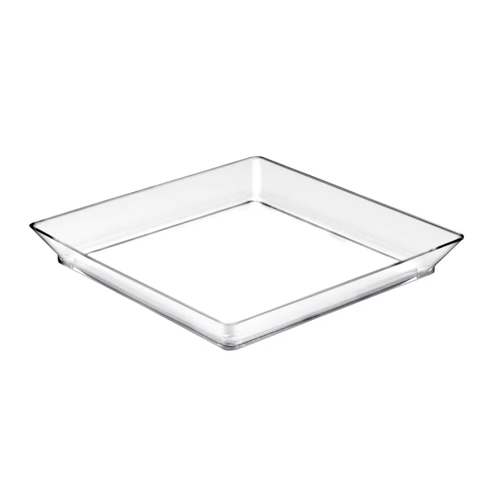 Set 12 Bandejas Transparentes 13 cm