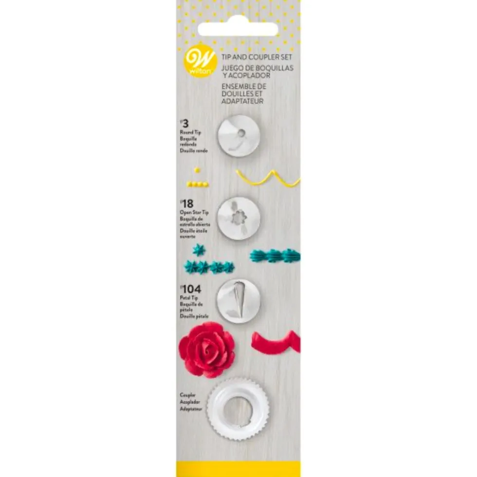 Set Boquillas con Adaptador 4 pcs - Wilton