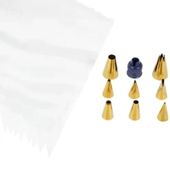 Set Boquillas Doradas 17 ud - Wilton