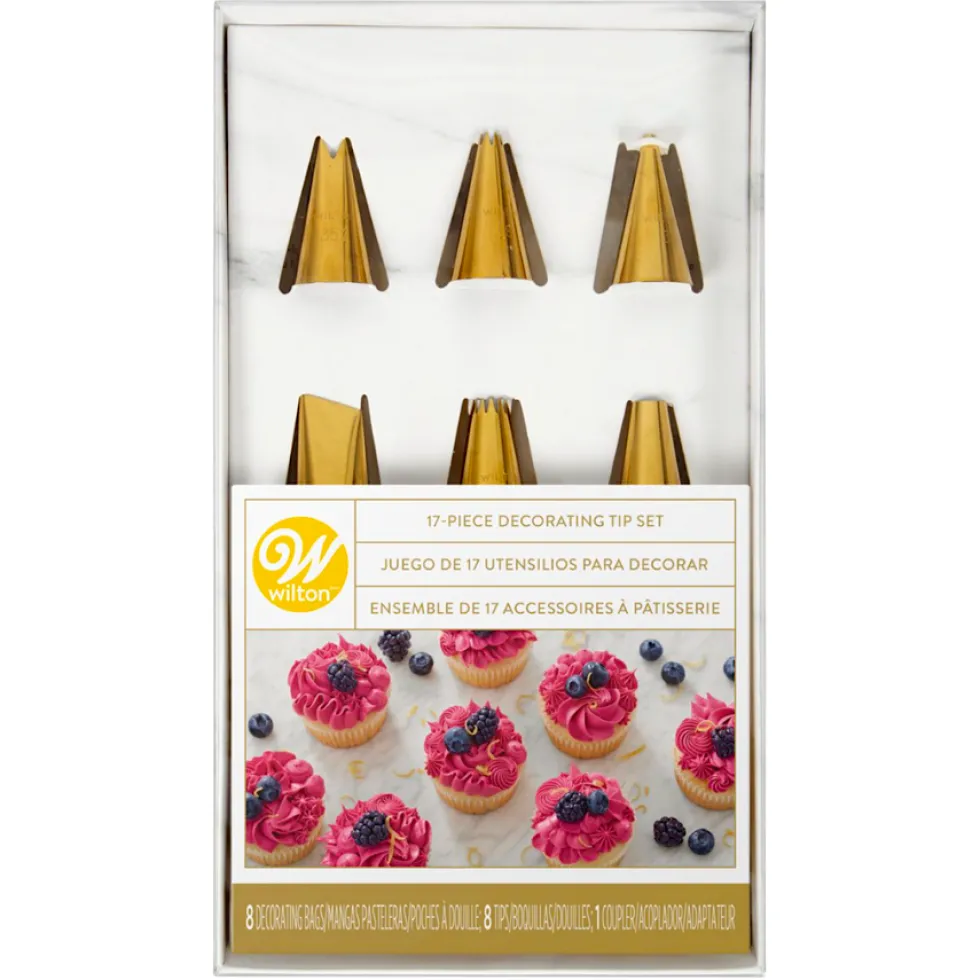 Set Boquillas Doradas 17 ud - Wilton