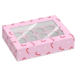 Set 2 Cajas para 12 Cupcakes Bastones de Caramelo - Simply Making