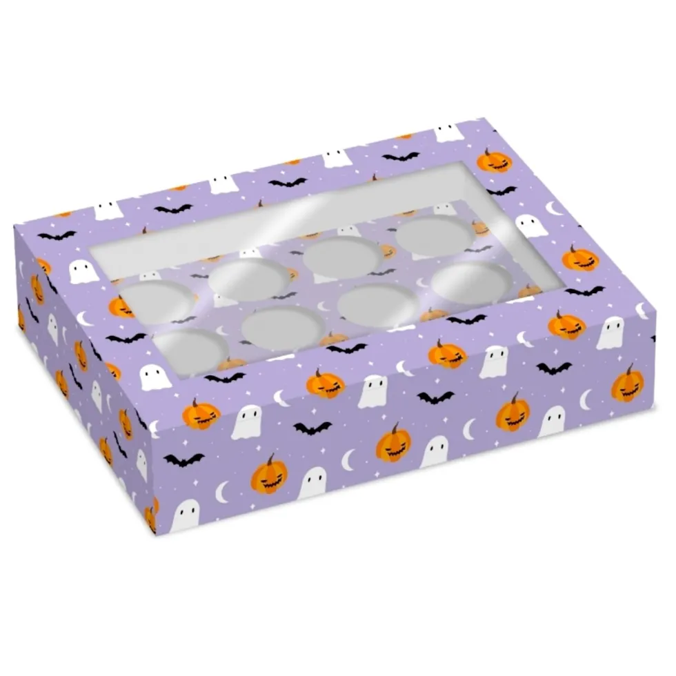 Set 2 Cajas para 12 Cupcakes Halloween - Simply Making