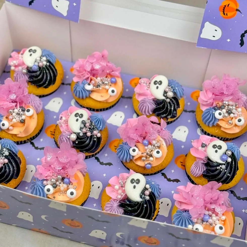 Set 2 Cajas para 12 Cupcakes Halloween - Simply Making