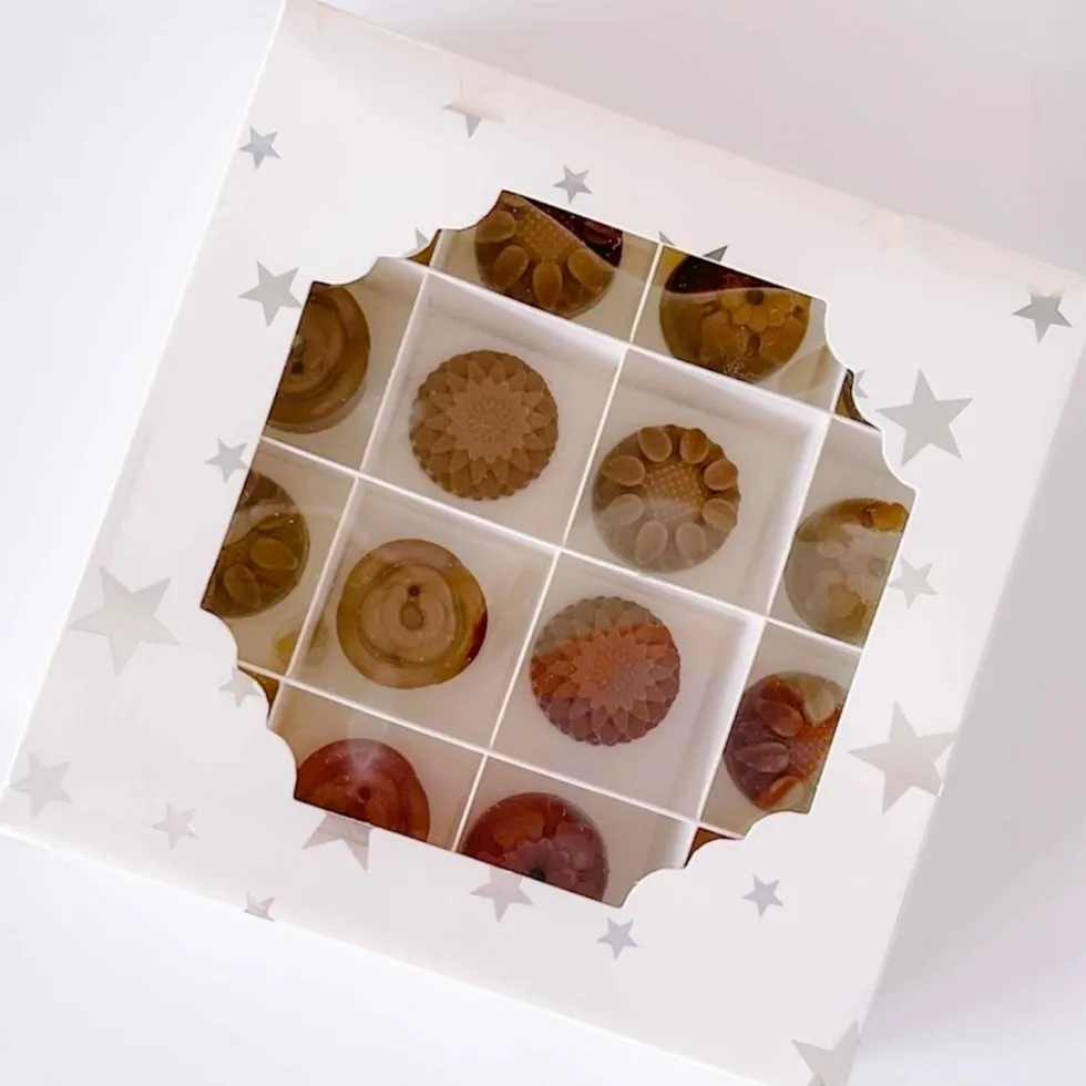 Set 5 Cajas para Dulces Estrellas 16 Cavidades
