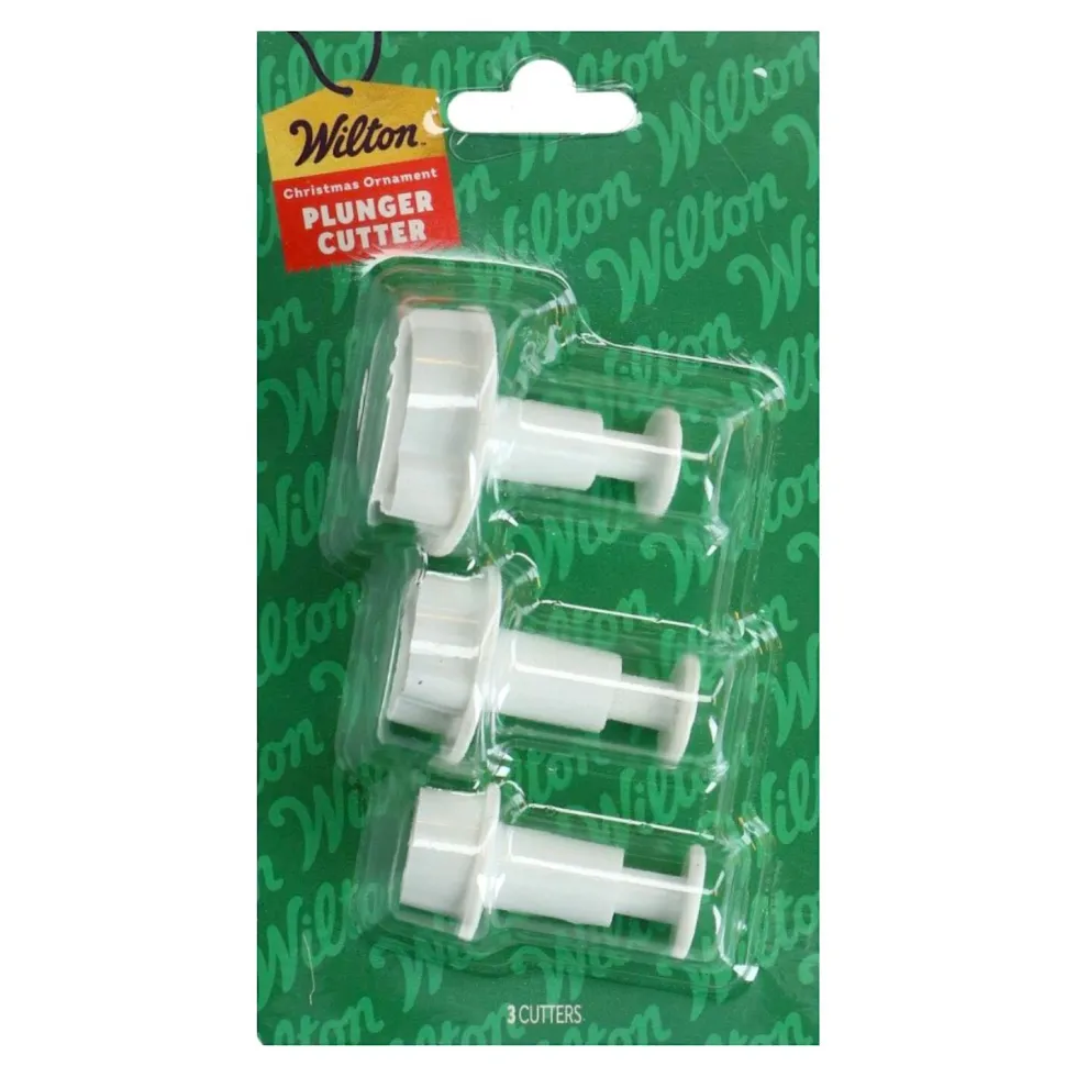 Set Cortadores con Expulsor Bolas Árbol de Navidad 3 ud