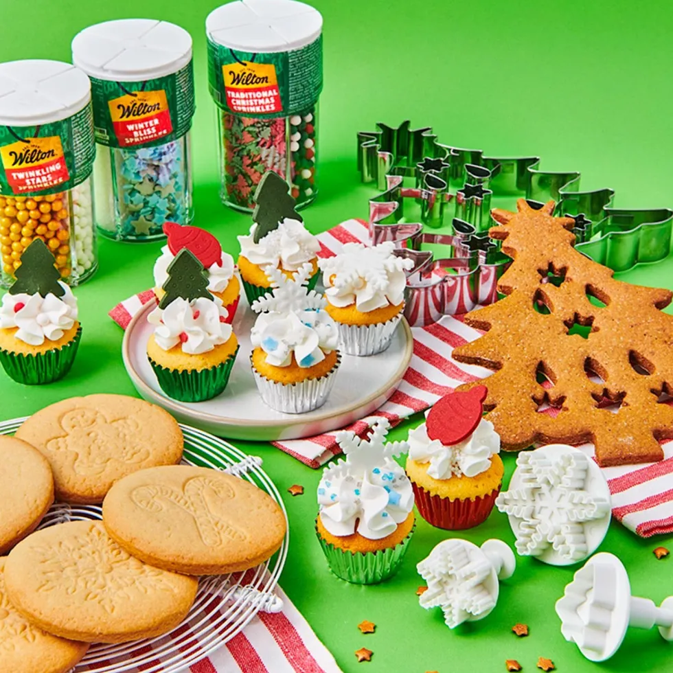 Set Cortadores con Expulsor Bolas Árbol de Navidad 3 ud