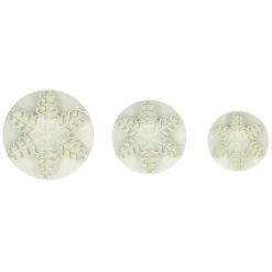 Set Cortadores con Expulsor Copos de Nieve 3 ud - Wilton