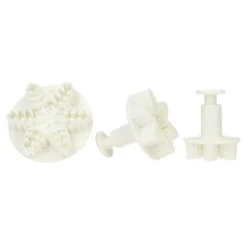 Set Cortadores con Expulsor Copos de Nieve 3 ud - Wilton